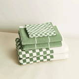 Baina Bethell Organic Cotton Bath Towel Sage/Chalk