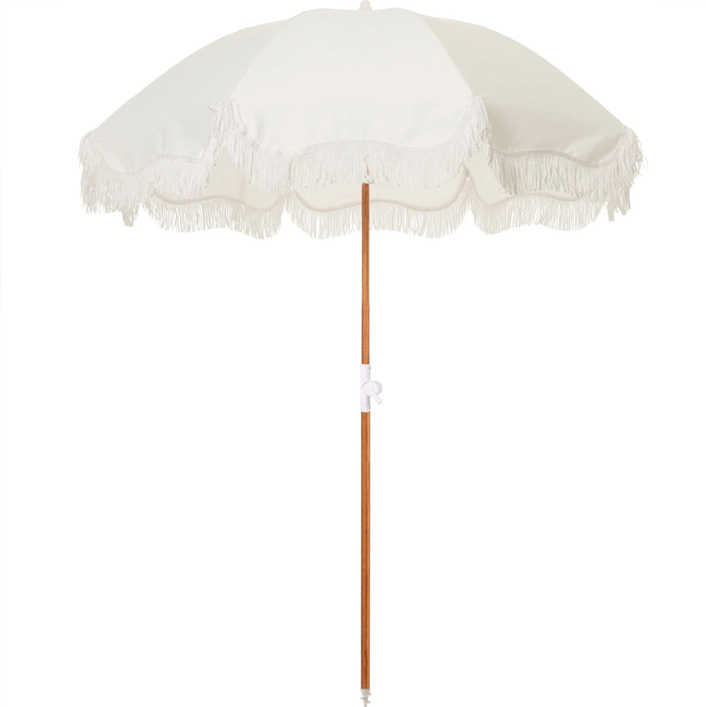 Holiday Beach Umbrella - Antique White
