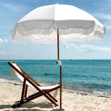 Holiday Beach Umbrella - Antique White