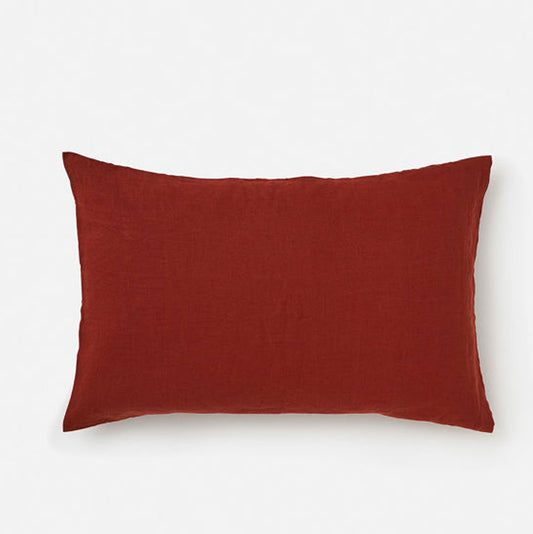 Citta Linen Pillowcase Set Brick