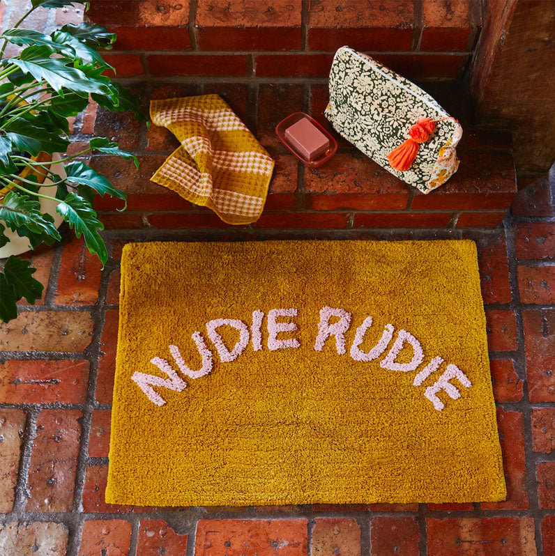 Sage & Clare Tula Nudie Rudie Bath Mat - Pear