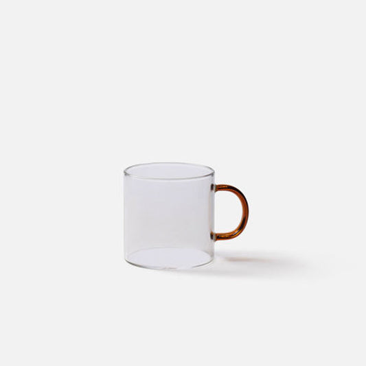 Citta Clear Mug With Coloured Handle