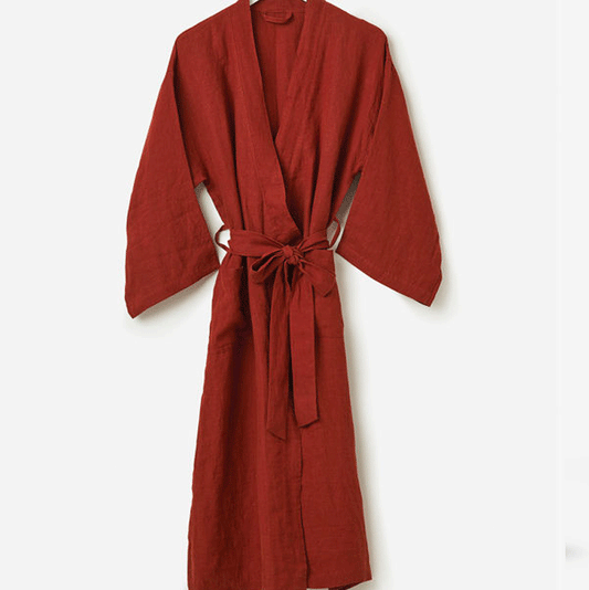 Citta Brick Linen Robe