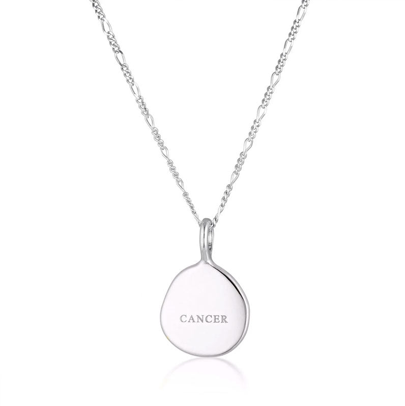 Linda Tahija Cancer Zodiac Figaro Necklace Silver