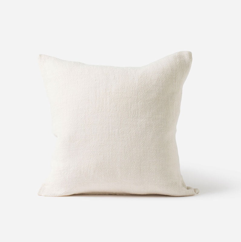 Citta Heavy Linen Cushion Ivory