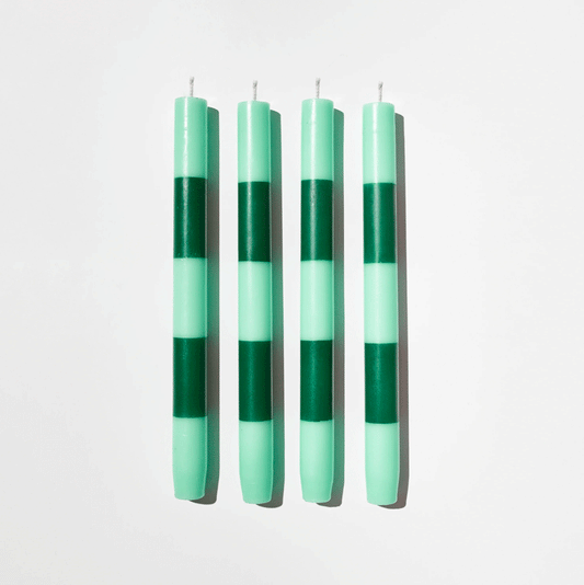 Fazeek Stripe Candle Jade/Green