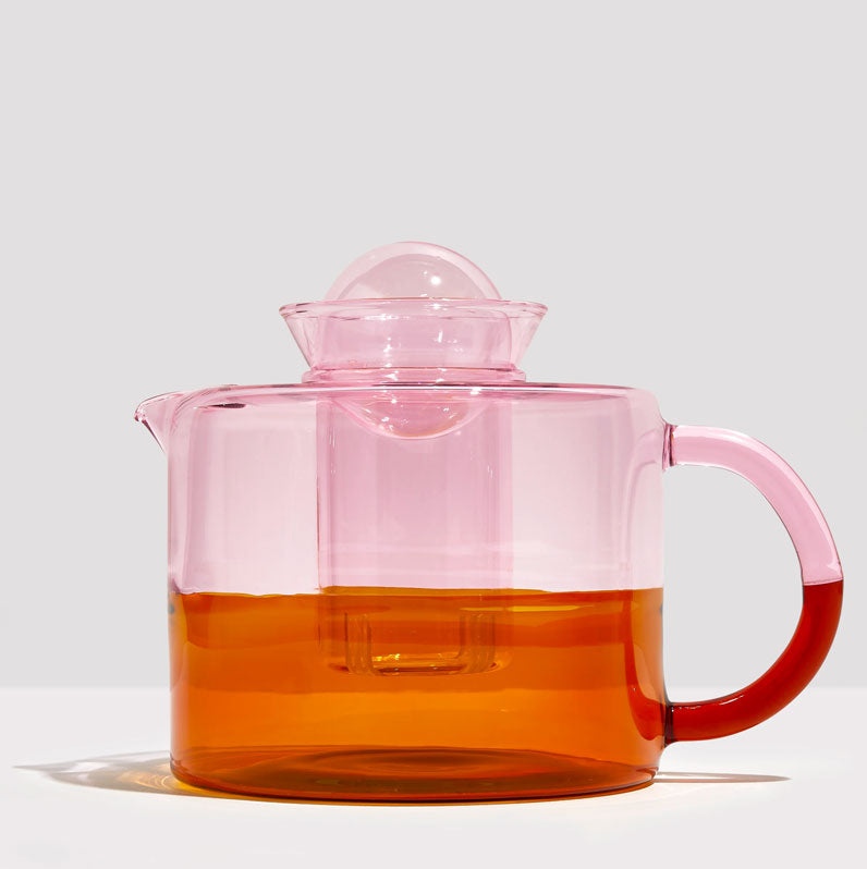 Fazeek Two Tone Teapot - Pink/Amber