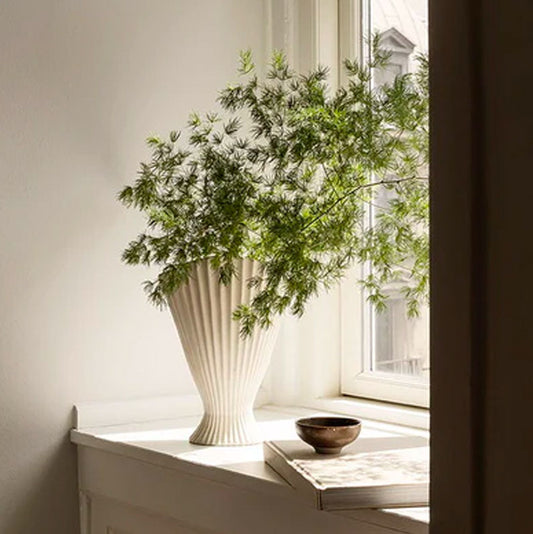 Ferm Living Fountain Vase Off White