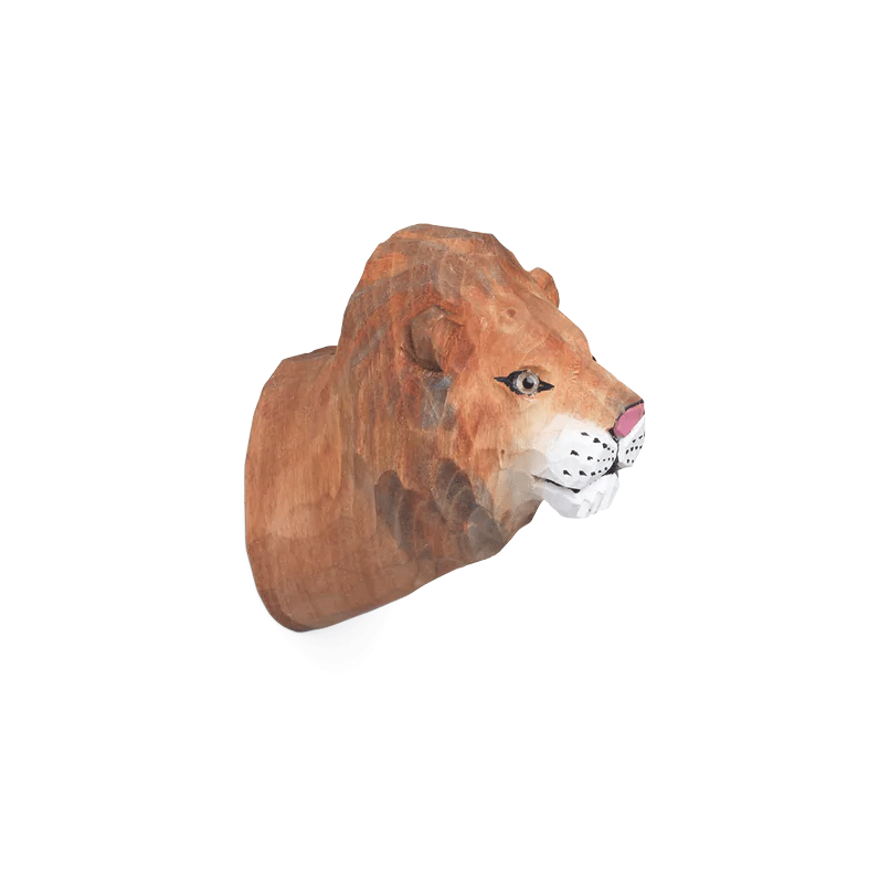 Ferm Living Animal Hand-carved Hook Lion