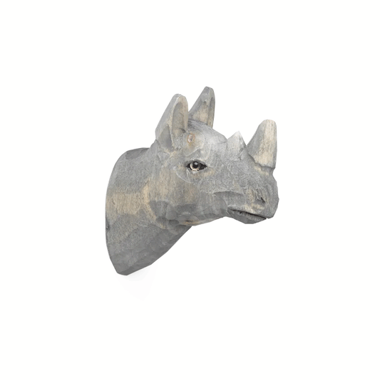 Ferm Living Animal Hand-carved Hook Rhino
