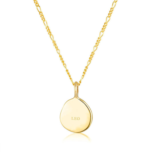Linda Tahija Leo Zodiac Figaro Necklace Gold