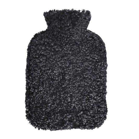 Hot Water Bottle Short Wool Anthracite