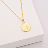 Linda Tahija Leo Zodiac Figaro Necklace Gold