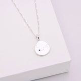 Linda Tahija Pisces Zodiac Figaro Necklace Silver