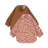 Konges Sloyd 2 Pack Bibs Unicorn Blush / Toasted Coconut