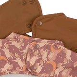 Konges Sloyd 2 Pack Bibs Unicorn Blush / Toasted Coconut