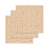 Konges Sløjd 3 Pack Muslin Cloths Hearts