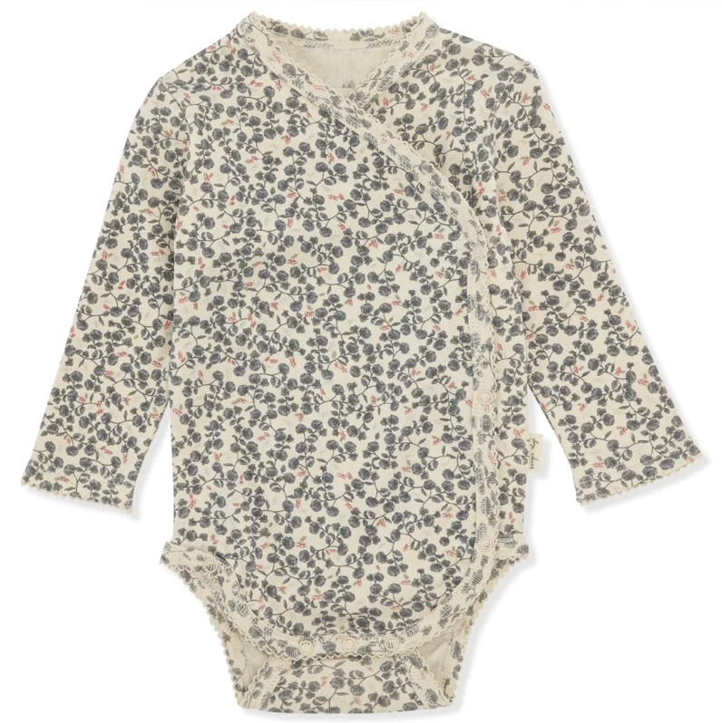 Konges Sløyd New Born Classic Long sleeve Bodysuit Espalier Petit