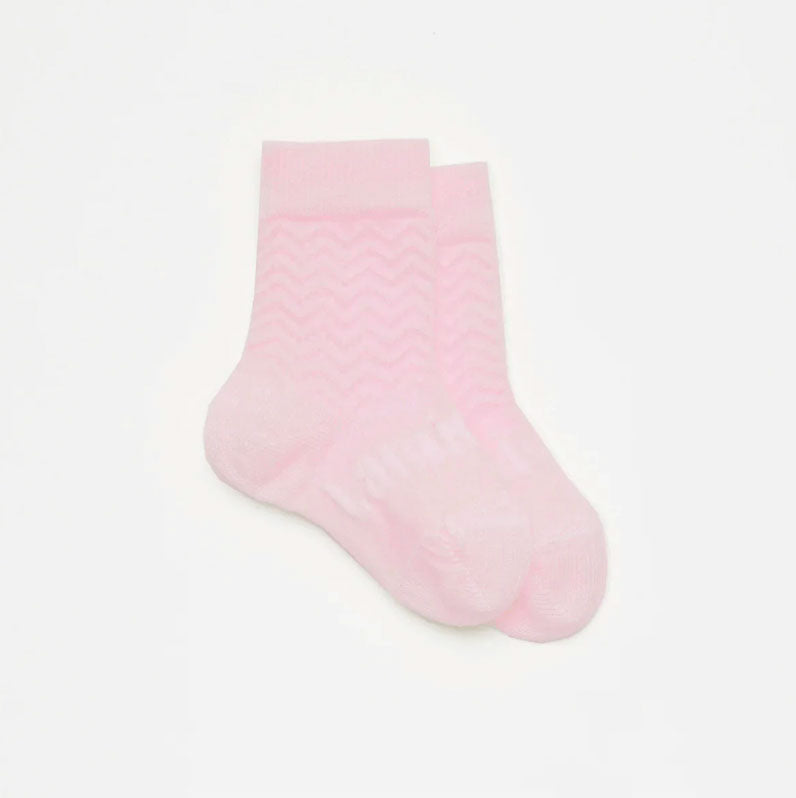 Lamington Merino Crew Socks - Petal