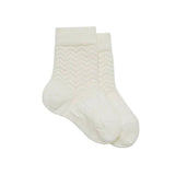 Lamington Merino Crew Socks - Pearl