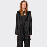 Rains Long Jacket - Black