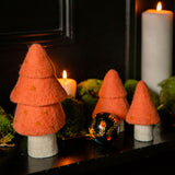 Muskhane Felt Christmas Tree Set Of 3- Litchee