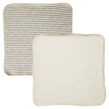 Nature Baby Jersey Face Cloth's 10Pack Grey Stripe
