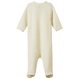 Nature Baby Long Sleeve Merino Kimono Bodysuit - Natural