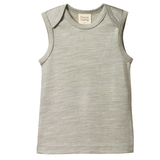 Nature Baby Merino Essential Singlet -  Grey Marle