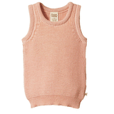 Nature Baby Merino Chunky Knit Vest Rose Dust