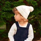 Nature Baby Alpine Pom Pom Beanie - Natural