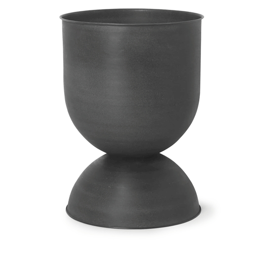 Ferm Living Hourglass Pot - Medium - Black/Dark Grey