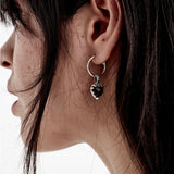 Stolen Girlfriends Club Love Claw Anchor Earrings Onyx
