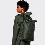 Rains Rolltop Rucksack Green