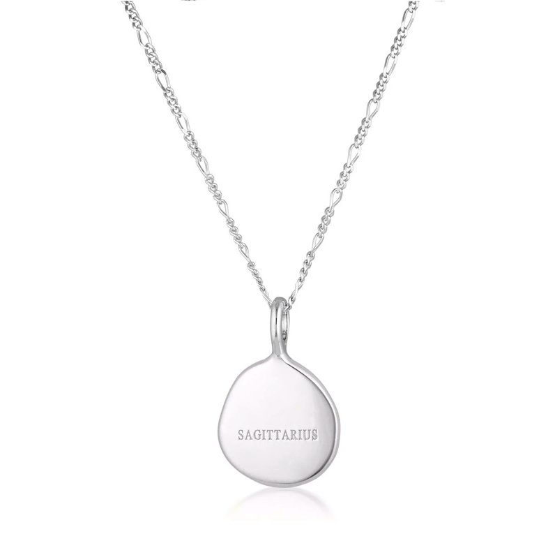 Linda Tahija Sagittarius Zodiac Figaro Necklace Silver