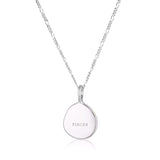 Linda Tahija Pisces Zodiac Figaro Necklace Silver