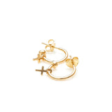 Stolen Girlfriends Club Cross Anchor Sleeper Gold Plated