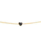 Stolen Girlfriends Club Love Claw Bracelet Onyx Gold Plated