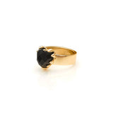 Stolen Girlfriends Club Love Claw Ring Onyx Gold Plated