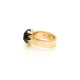 Stolen Girlfriends Club Love Claw Ring Onyx Gold Plated