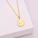 Linda Tahija Pisces Zodiac Figaro Necklace Gold