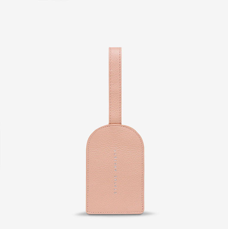 Status Anxiety Found You Luggage Tag - Dusty Pink