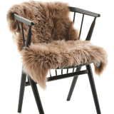 Natures Collection Long Wool Sheepskin Taupe