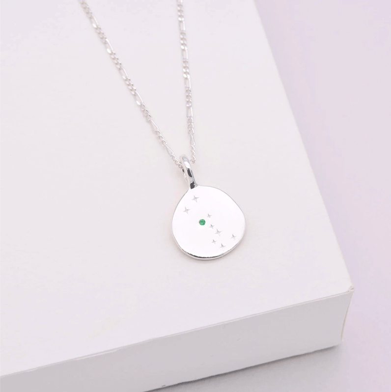 Linda Tahija Taurus Zodiac Figaro Necklace Silver