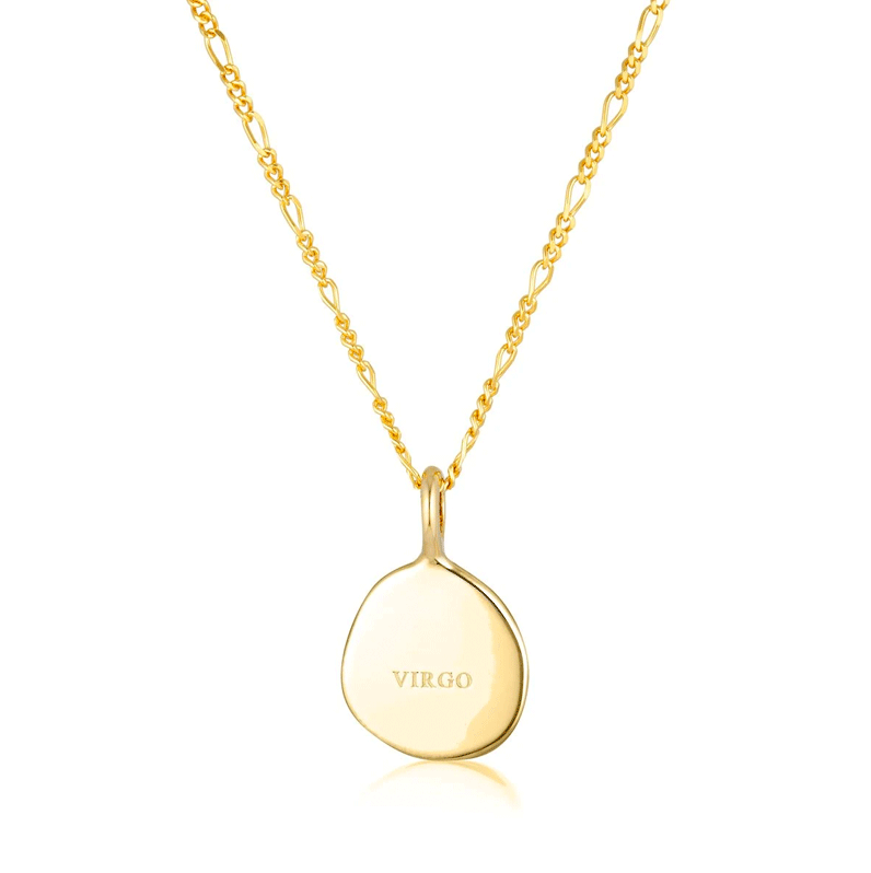 Linda Tahija Virgo Zodiac Figaro Necklace Gold