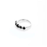 Stolen Girlfriends Club Halo Cluster Ring Onyx