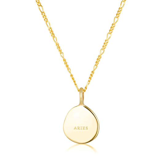 Linda Tahija Aries Zodiac Figaro Necklace Gold